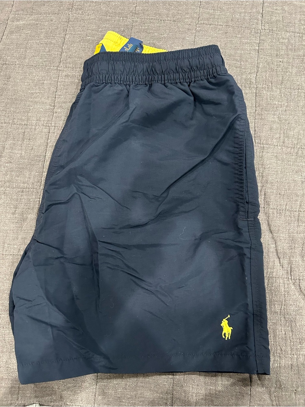 Polo by Ralph Lauren Navy Shorts with Yellow Polo Player